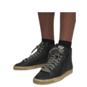 Puma x Rhuigi High Top Sneakers Men’s Size‎ 10.5 Black Distressed Leather
